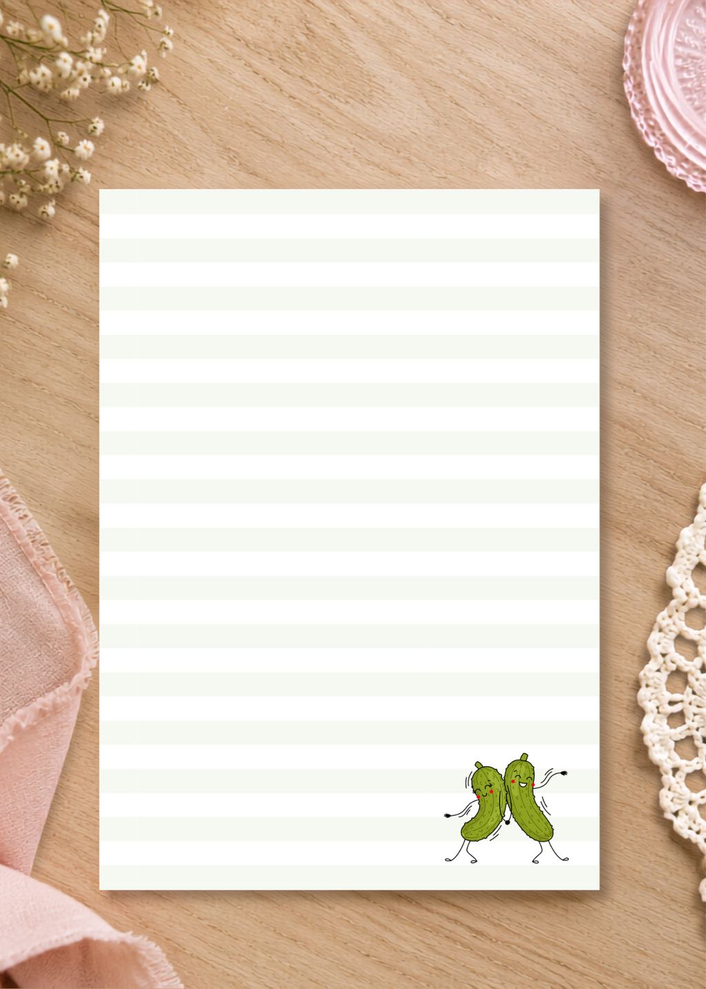 Dancing Pickles Notepad