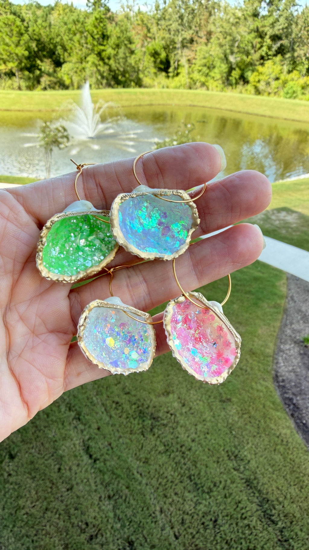 Coastal Seashell Wine Charms - Set No. 1