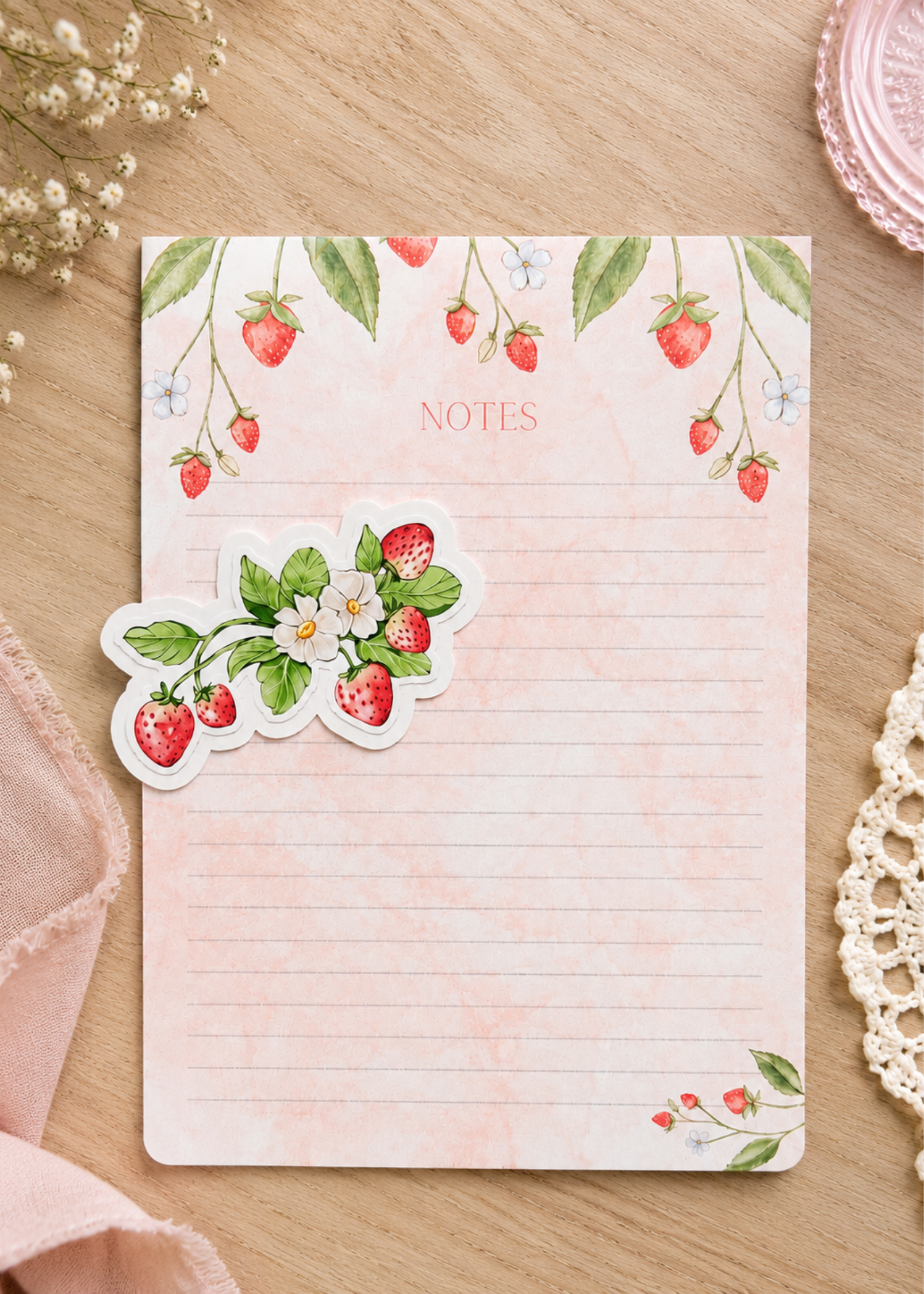 Strawberry Notepad
