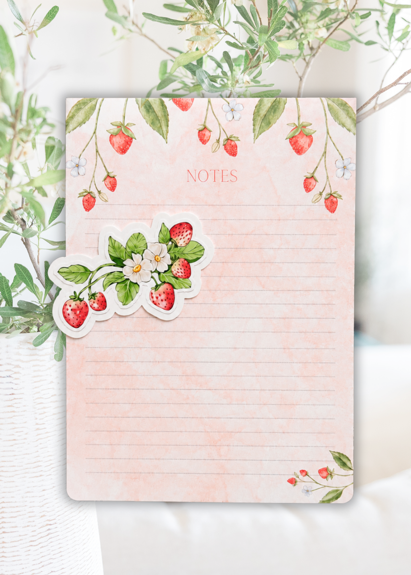 Strawberry Notepad