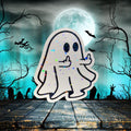 Holographic Middle Finger Ghost Sticker: Waterproof Vinyl Decal
