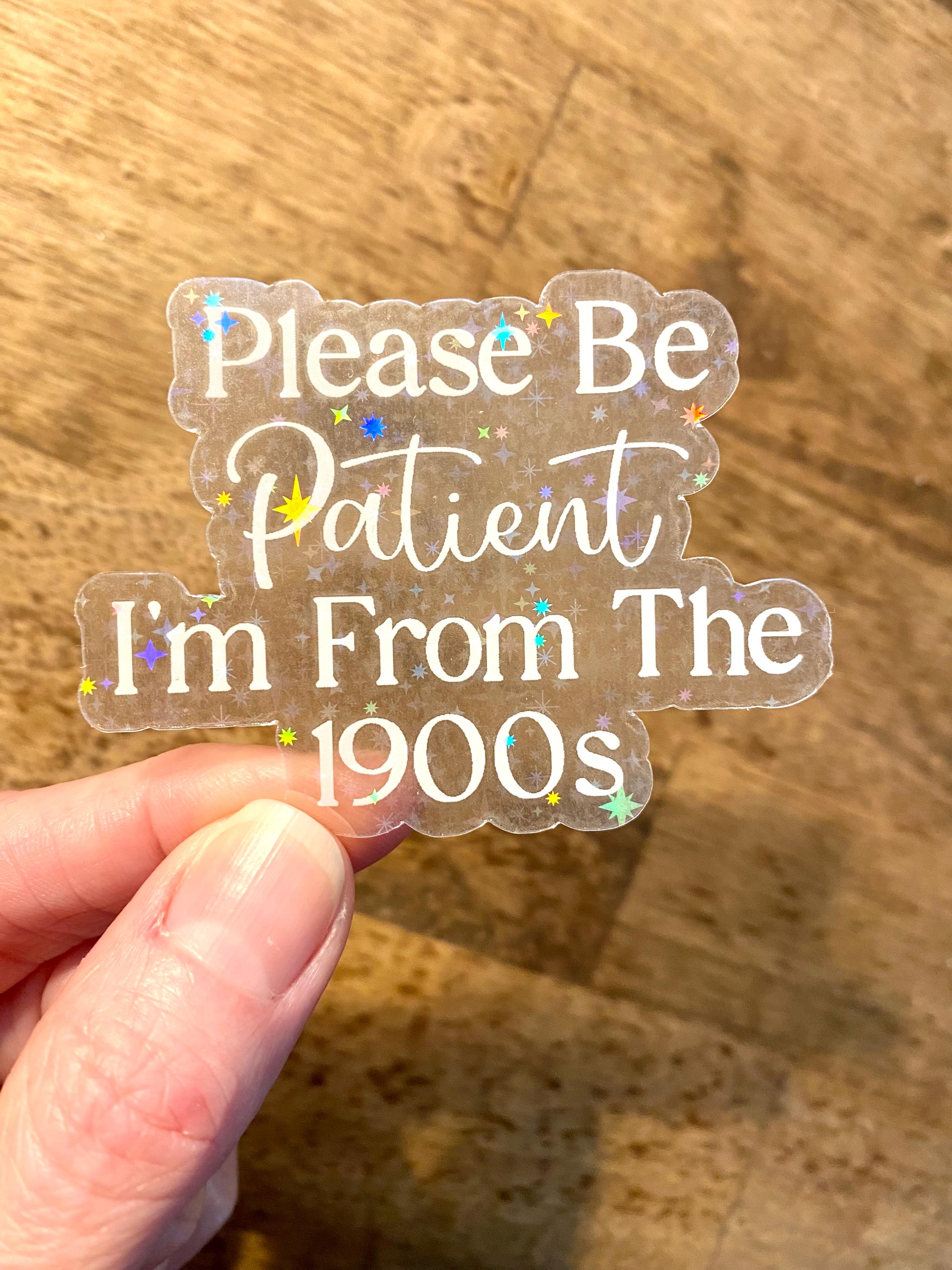 Holographic 90s Humor Sticker: Waterproof Retro Gen X Decal