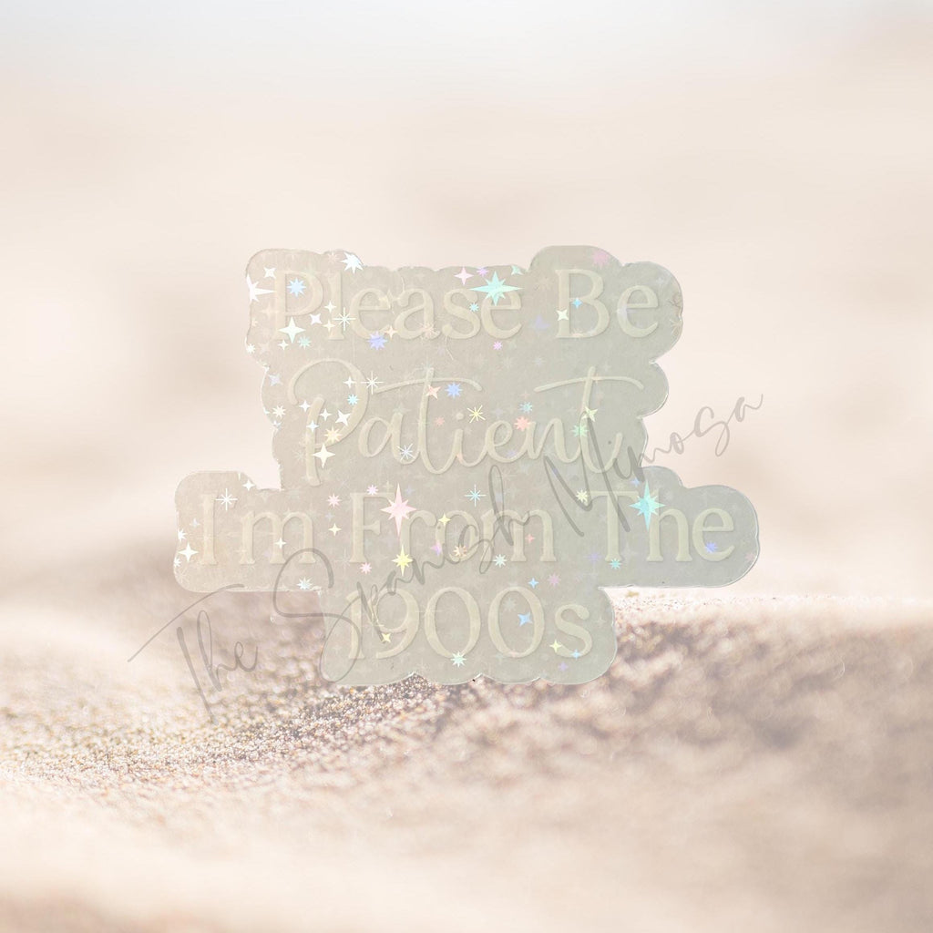 Holographic 90s Humor Sticker: Waterproof Retro Gen X Decal