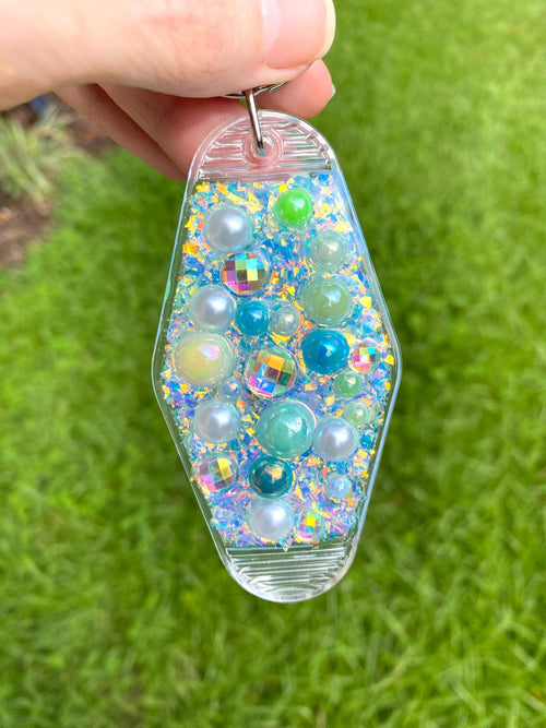 Beach Vibes Kawaii Resin Retro Motel Junk Keychain