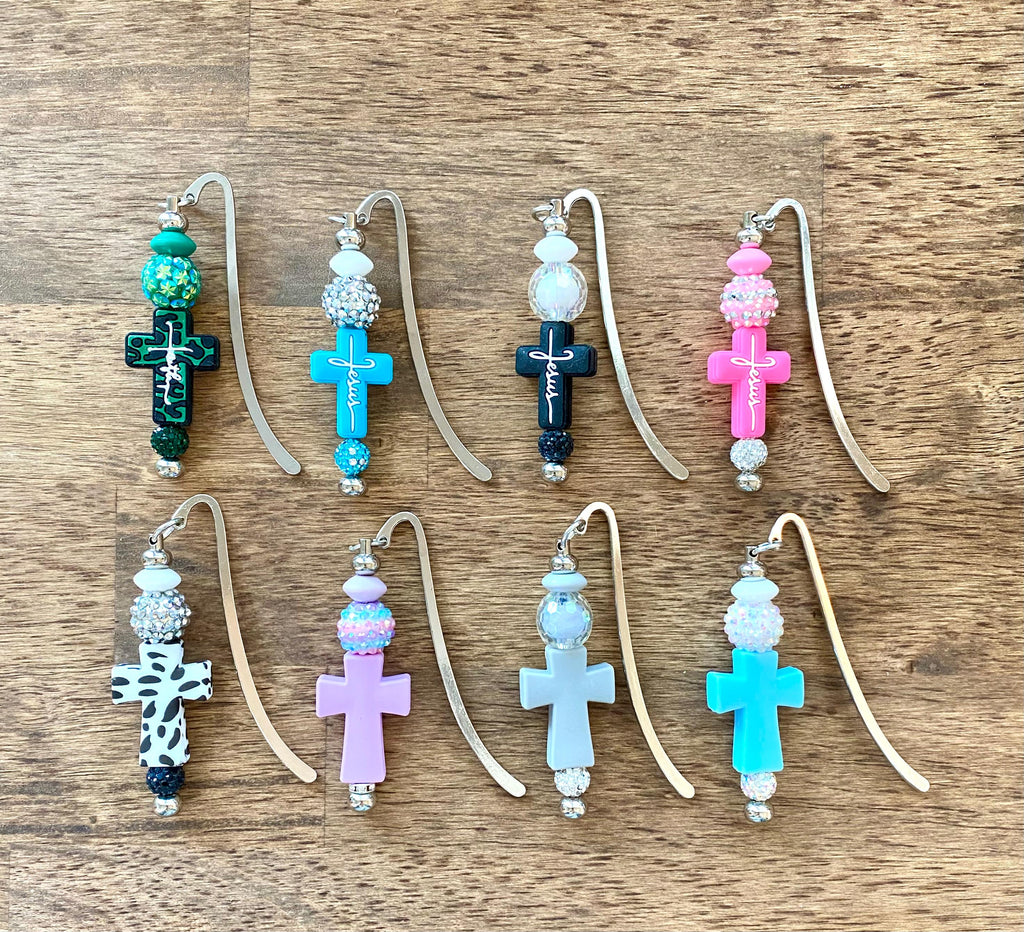 Cross Bookmark: Handmade Silicone Christian Religious Gift, Book Hook