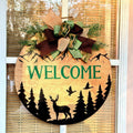 Rustic Woodland Door Hanger | Deer | Duck | Hunting