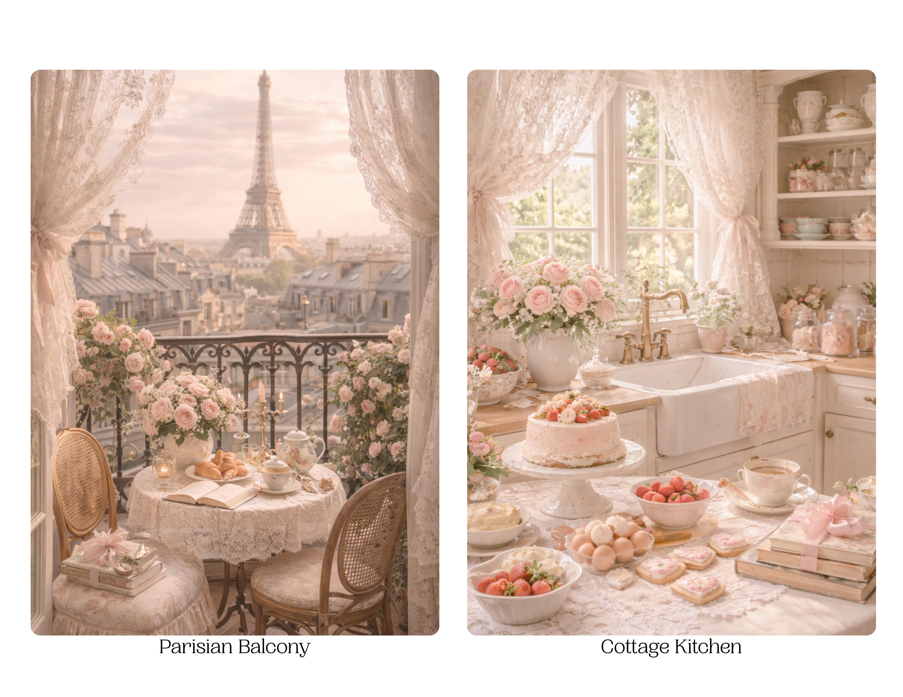 Coquette Romance Kindle Insert | Cottage Core E-Reader Decor