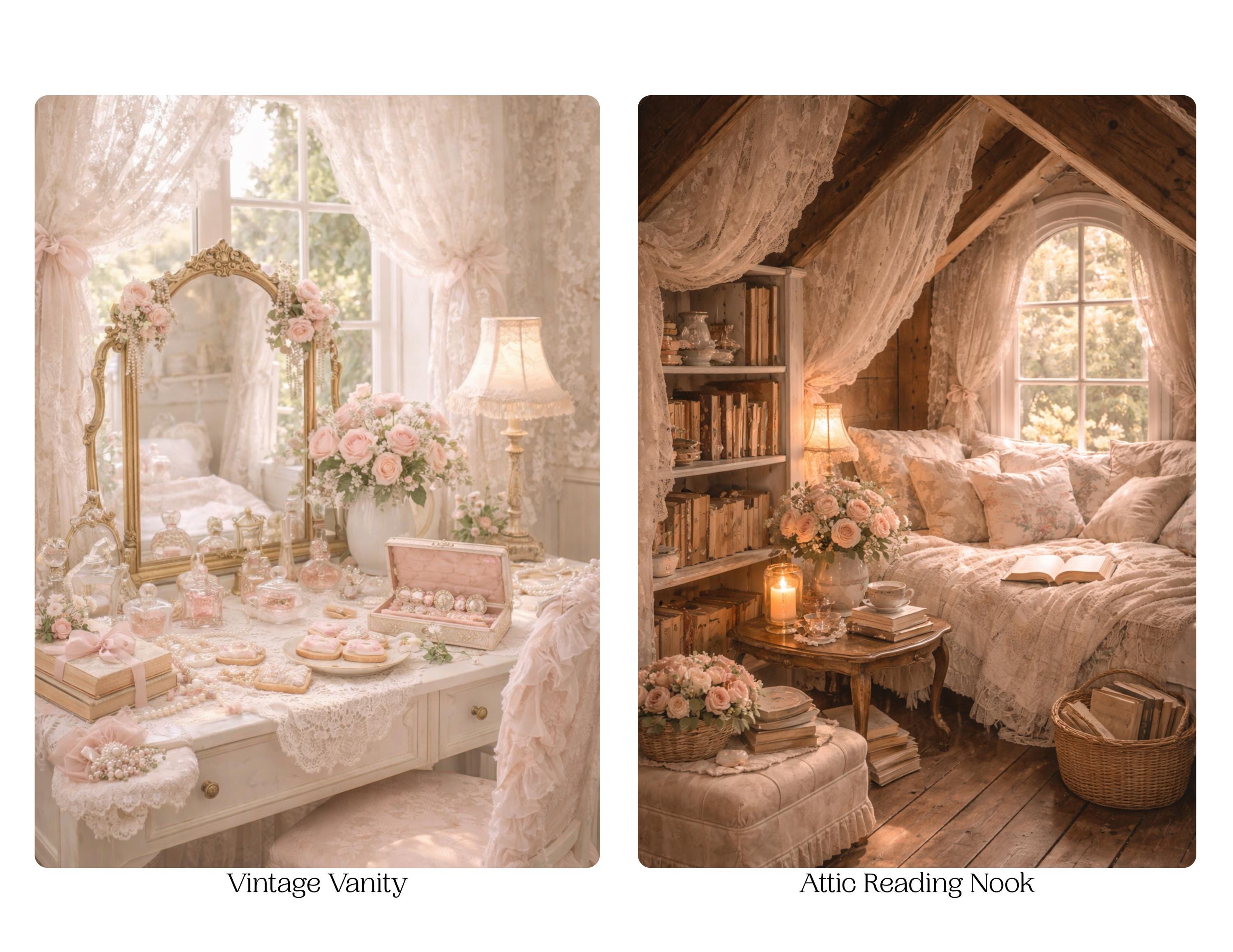 Coquette Romance Kindle Insert | Cottage Core E-Reader Decor