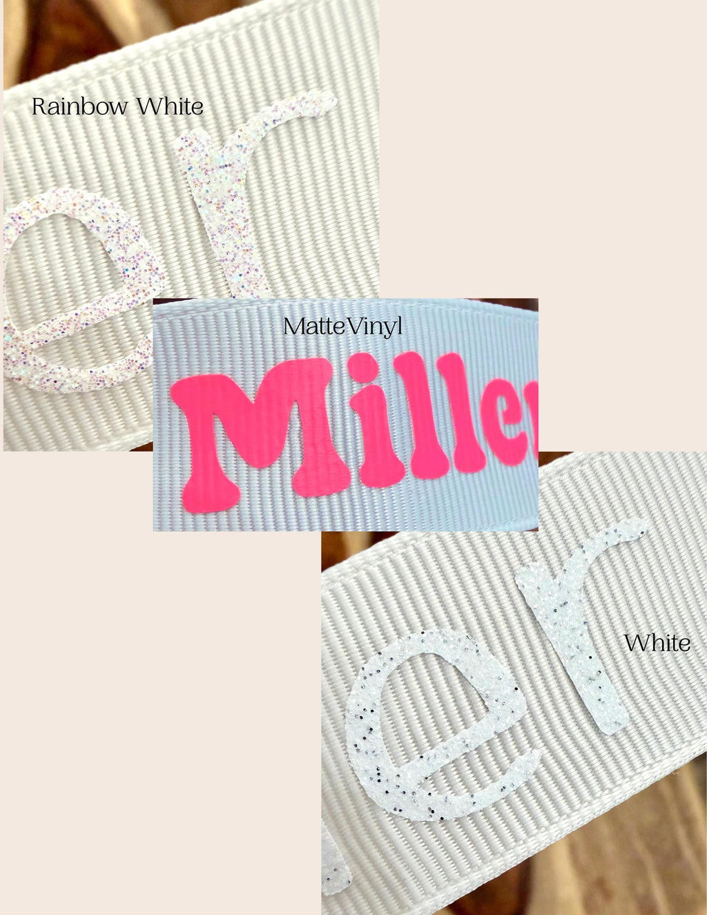 Custom Name Ribbon Bookmark • Glitter or Matte Vinyl • Teacher Gift • Book Lover Gift