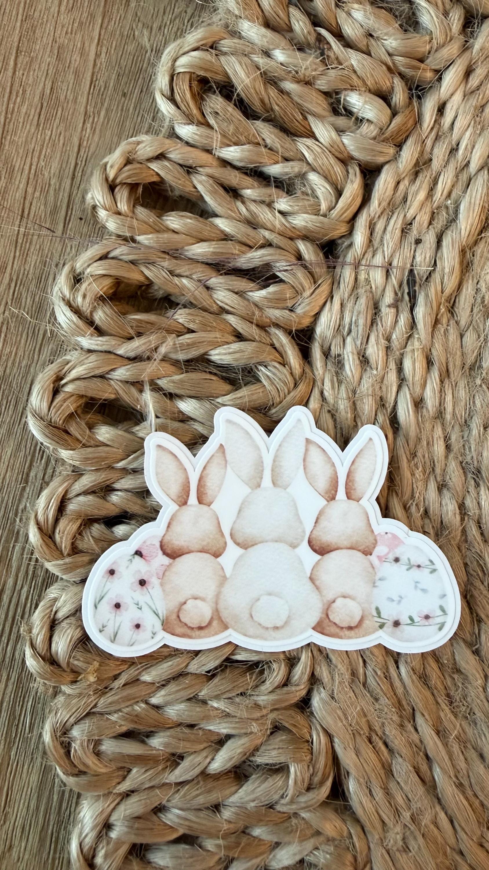 Easter Bunny Stickers – Matte Vinyl, Spring Cottagecore Sticker