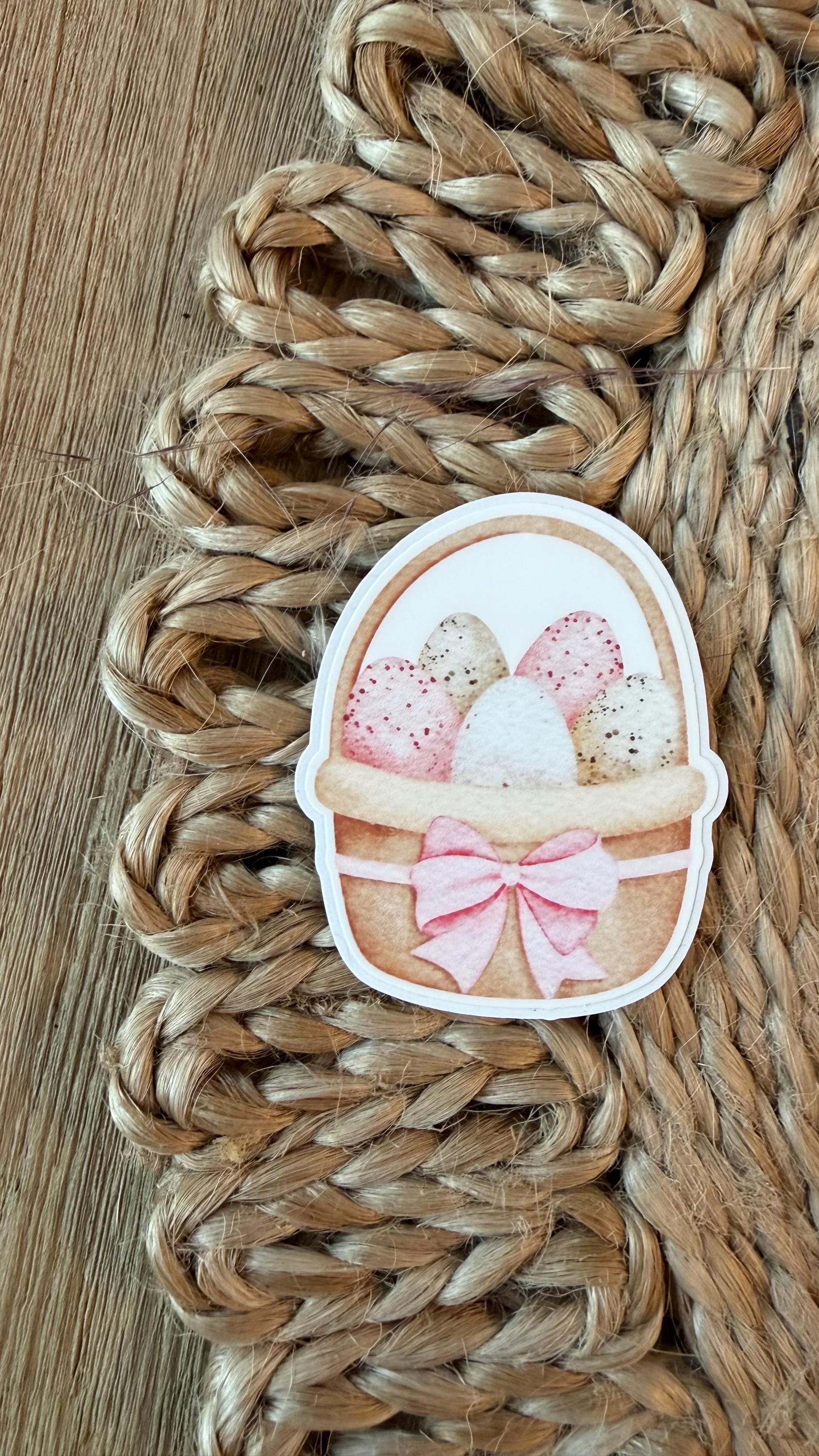 Easter Bunny Stickers – Matte Vinyl, Spring Cottagecore Sticker