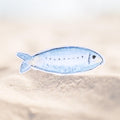 Blue Fish Sticker | Matte Vinyl