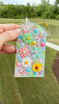 Floral Junk Luggage Tag