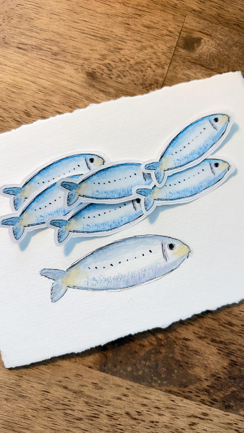 Blue Fish Sticker | Matte Vinyl